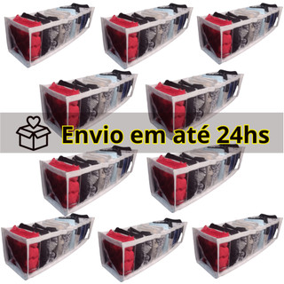 kit 10 organizador de gaveta e guarda roupa colmeia organizadora de gavetas e roupas PP