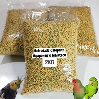NaturaGreen extrusada Média Calopsita, Agapórnis e Maritaca (2Kg) em Oferta na Shopee