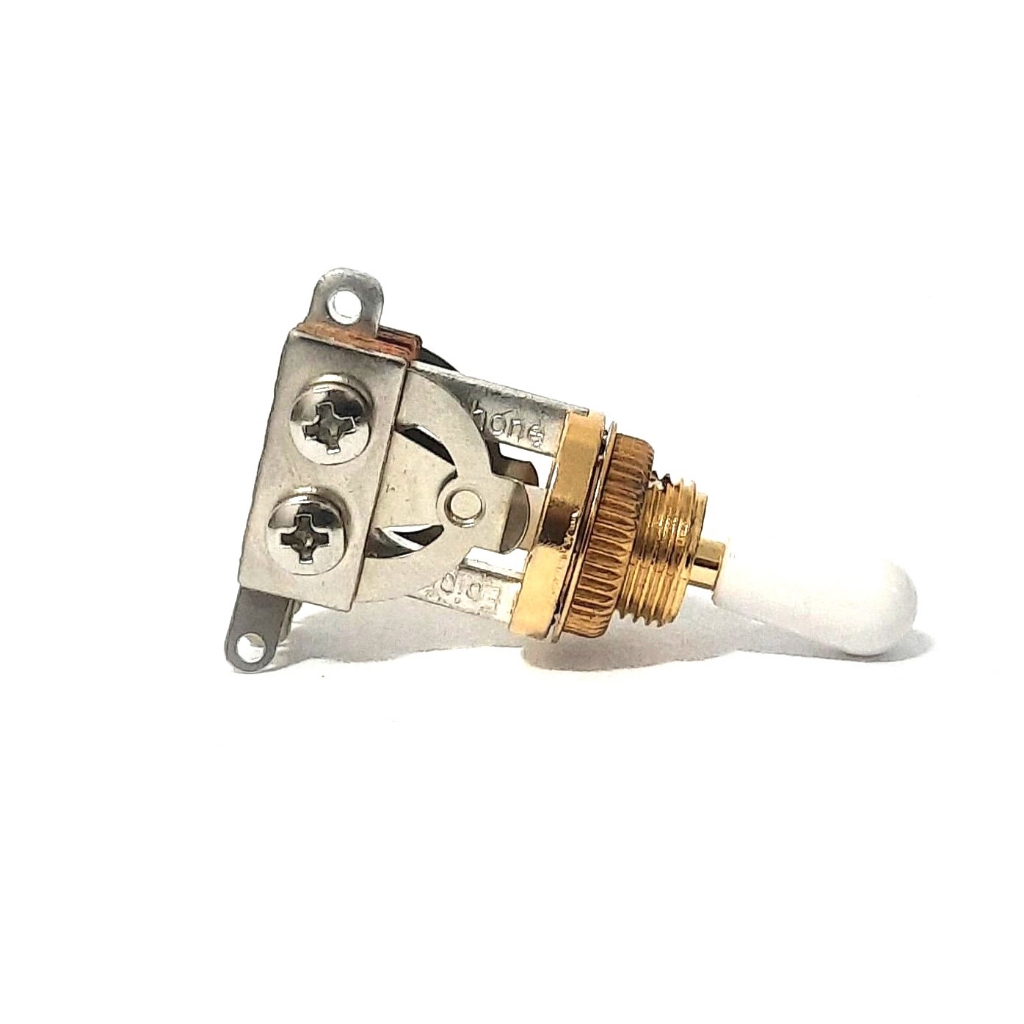 Chave Seletora 3 Posições Epiphone Original Dourada Knob Branco - Guitarra Les Paul Sg Prs Lp