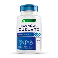 Magnesio Quelato 100% Puro 500mg Concentrado com Laudo 120Cáps Ecomev