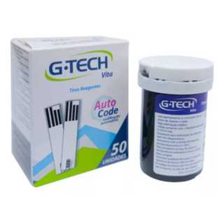 Tiras Reagentes G-TECH VITA Fitas de Glicose  -50 unidades -SOMENTE NO APARELHO GTECH VITA ENVIO IMEDIATO em Oferta na Shopee
