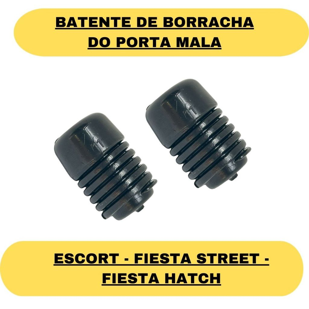 Batente Borracha Porta mala Escort Fiesta Street e hatch - 2 unidades em Oferta na Shopee