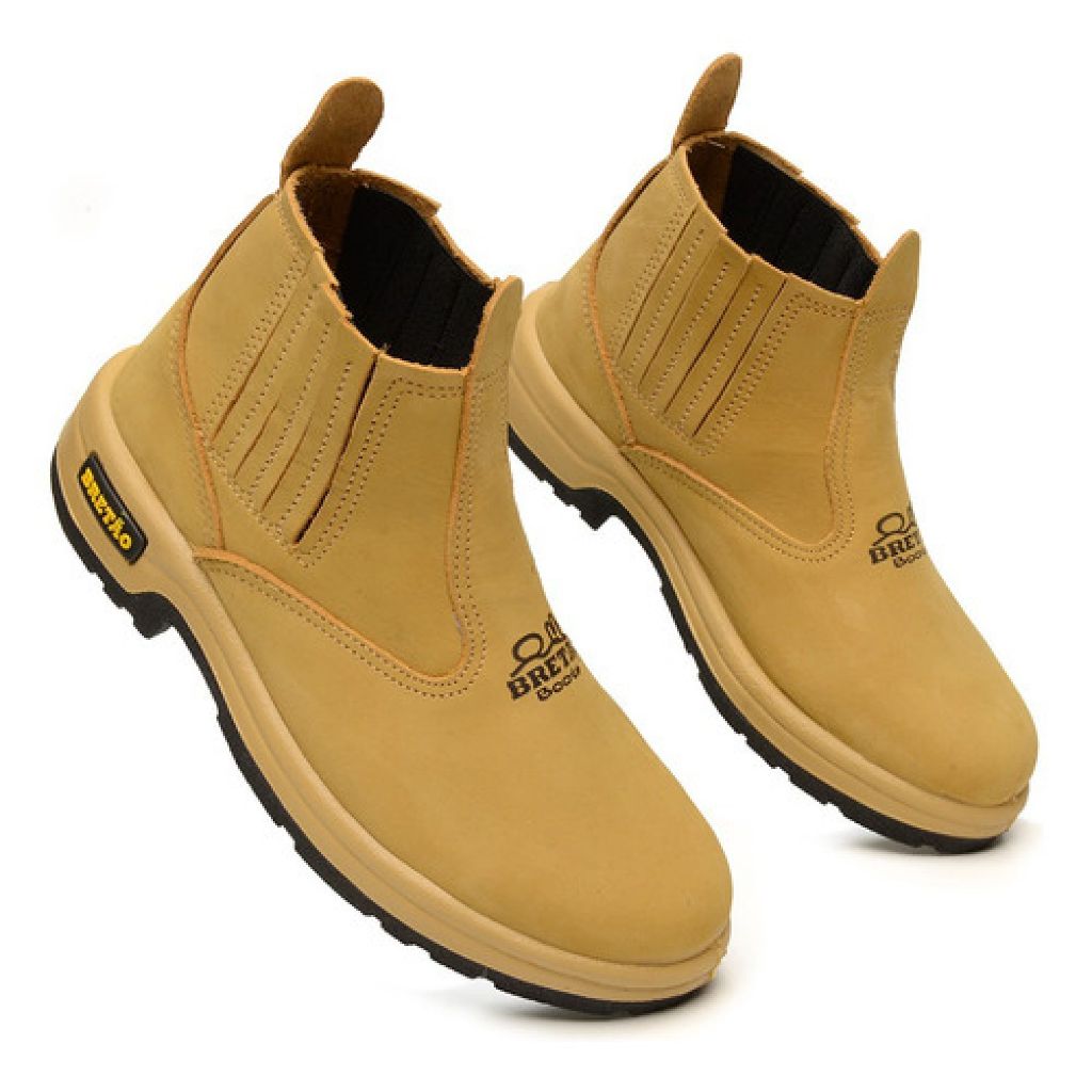 Botina Masculino Couro Nobuck Bretão - Country Cavalgada Confortável em Oferta na Shopee