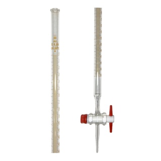 Bureta De Vidro Graduada 50ml Torneira Teflon em Oferta na Shopee