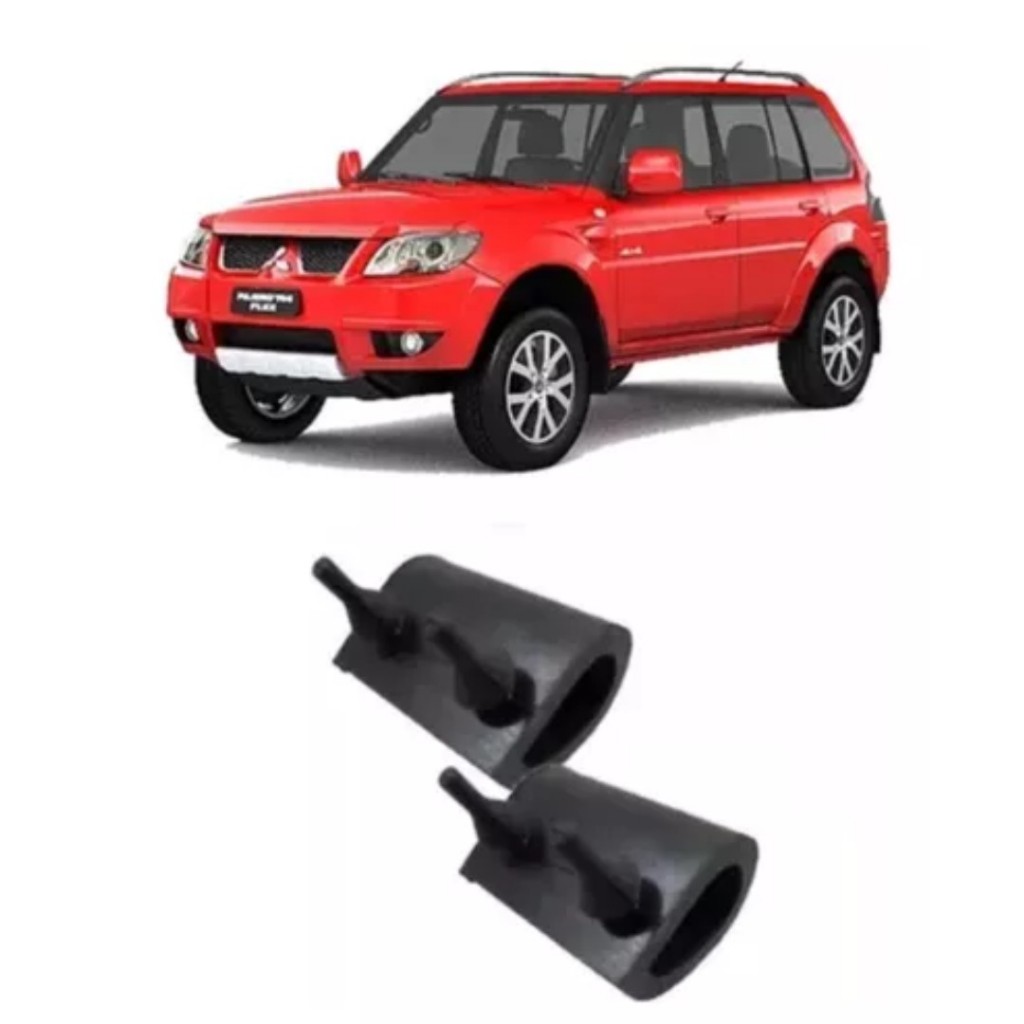 Par Batente Borracha Tampão Bagagito Pajero Tr4 Calço Coxim 02 PEÇAS