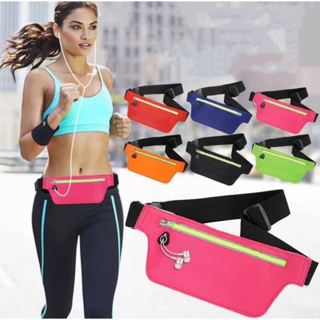 Pochete Impermeável Doleira Cinta Fitness Celular 7 Polegadas Para Corrida Academia Bike 7077