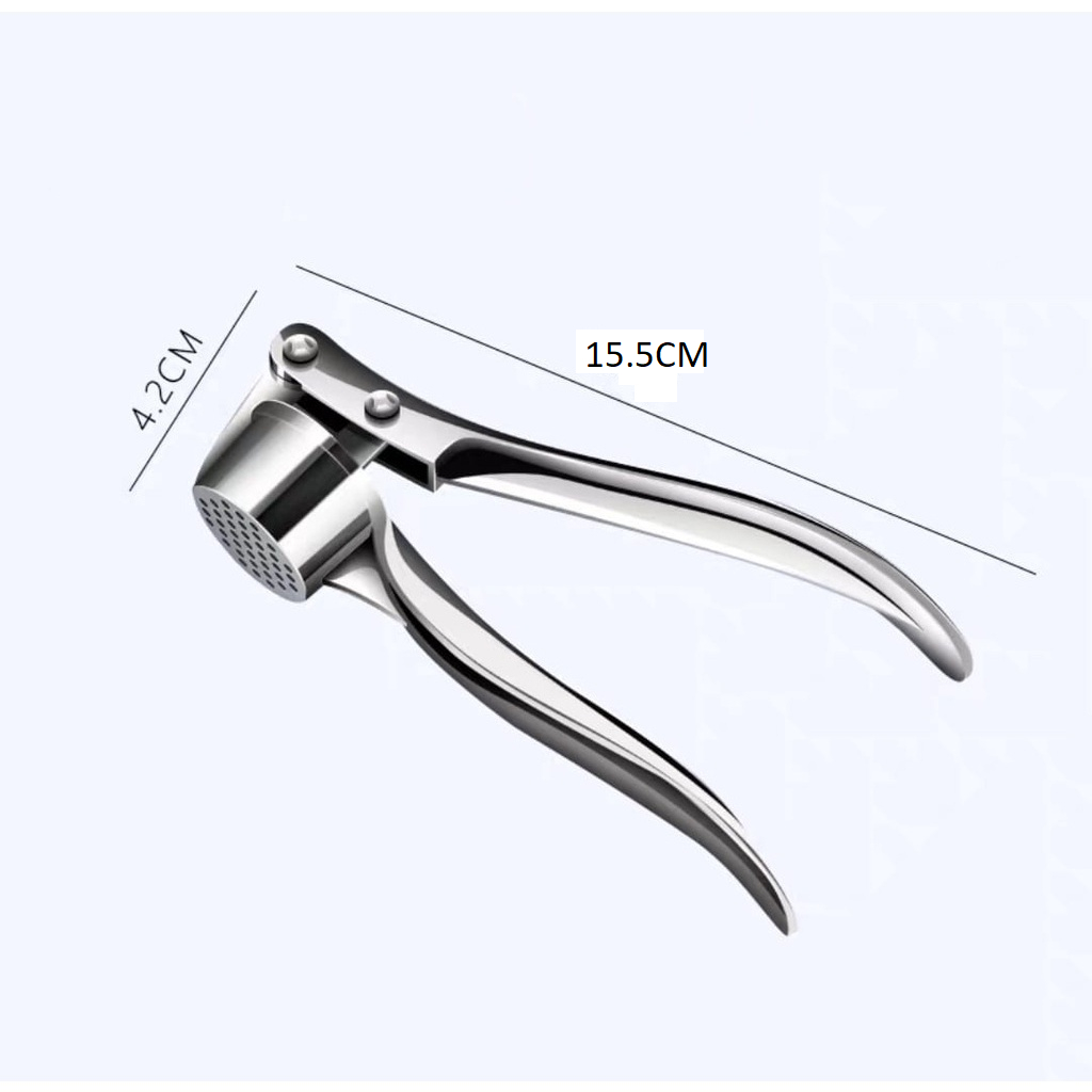 Espremedor de alho Galvanizado 15.5x3,5x4.2cm Utensilio Multiuso Universal Super Resistente Top Útil