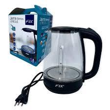 Chaleira Elétrica de Vidro/Inoxidável,1.8L 127V/220V Tampa e Desligamento Automático