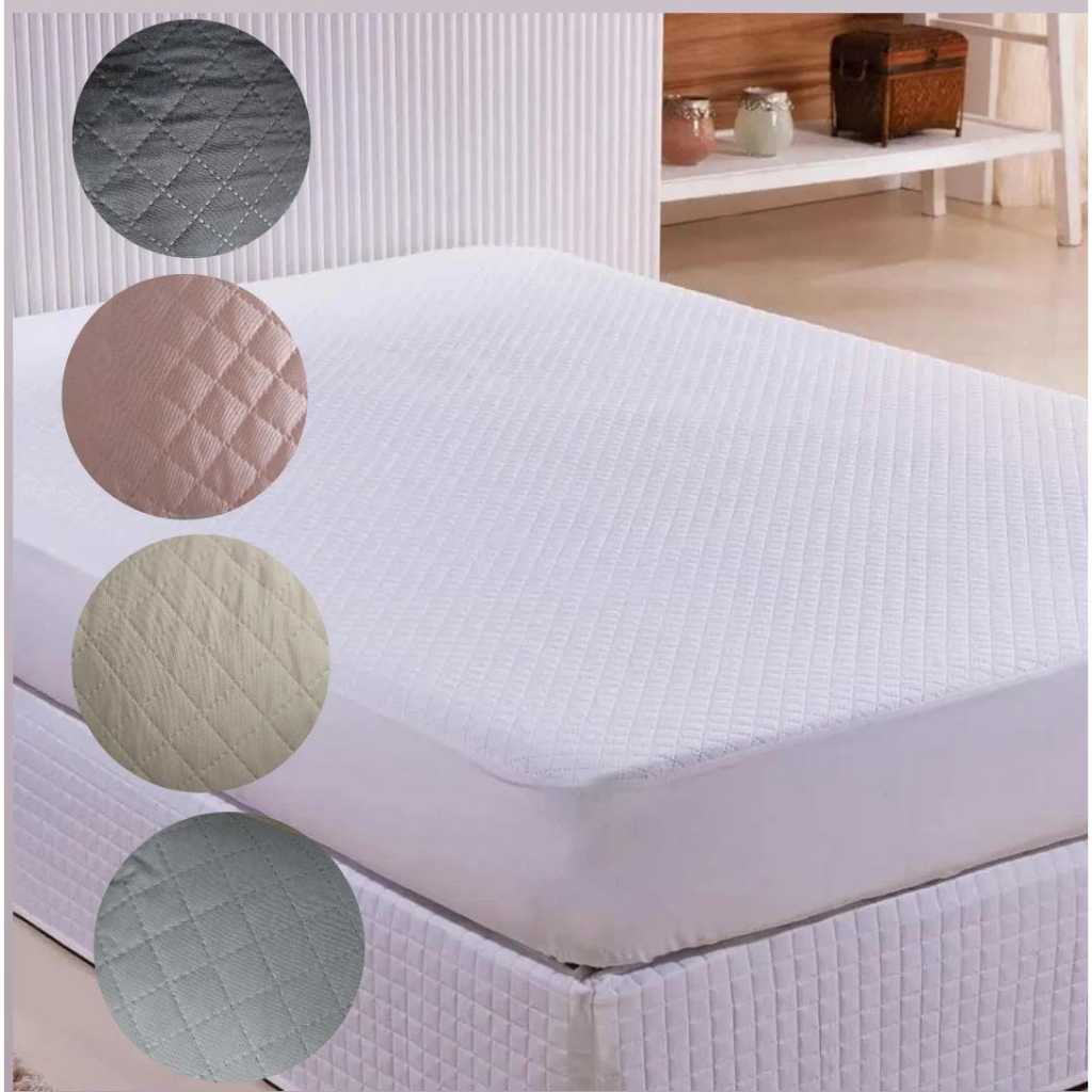 Capa Protetor de Colchão Box Casal Queen  Matelado Impermeável Varias Cores em Oferta na Shopee