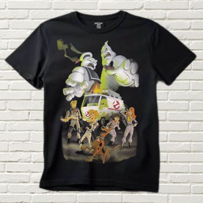 Camiseta Caça Fantasma e Scooby Doo