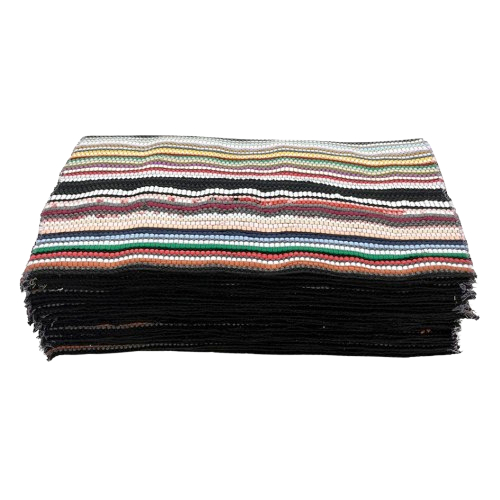 Kit 8 Tapetes de Nylon Com Tiras Coloridas 0,60x0,34cm