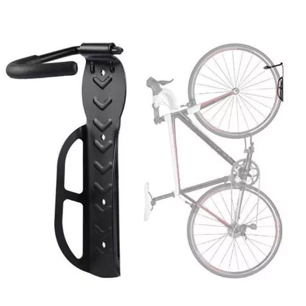 3 Suporte de Parede Para Pendurar Bike 40Kg Gancho Resistente Bicicleta Bicicletário Vertical