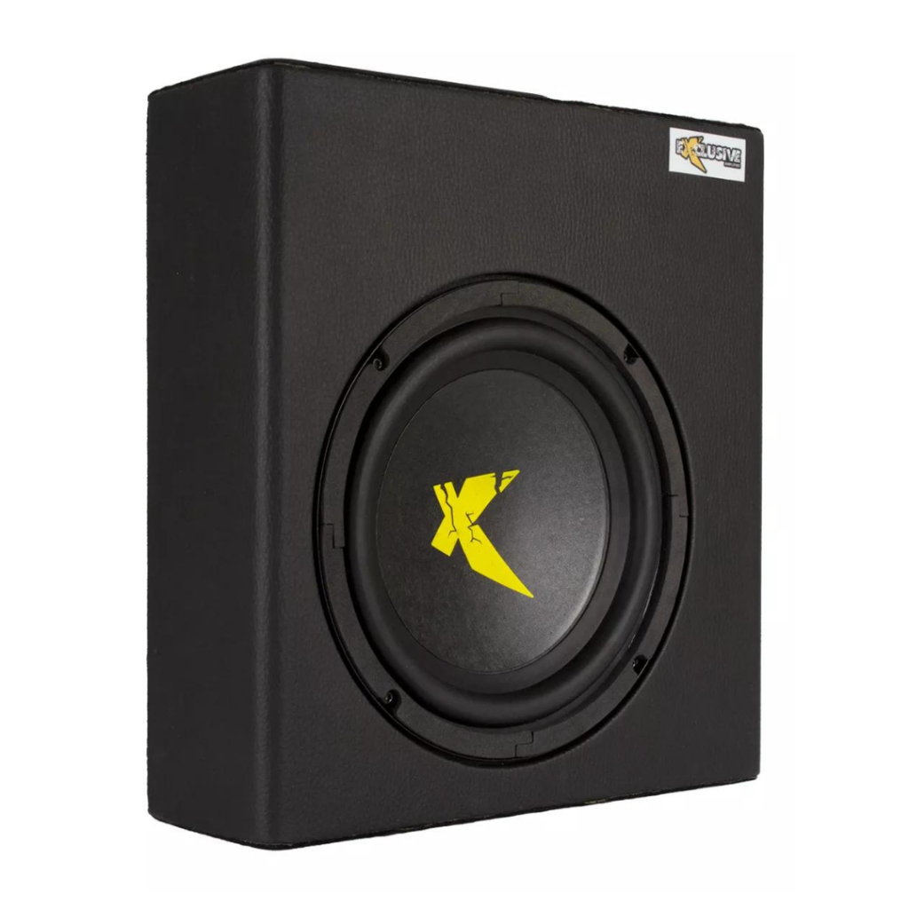 Caixa Som Mini Slim amplificada Automotivo 200w Rms Embaixo Banco Carro