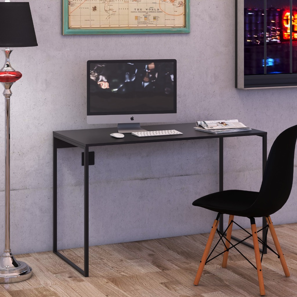 Mesa de Escritório 90cm Várias Cores Multiuso Organizadora