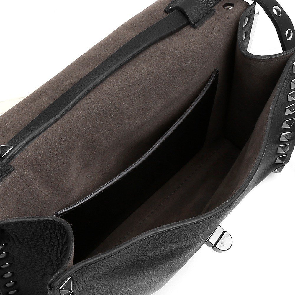 Detalhes do Bolsa Feminina Luxo Vittal Couro Legítimo Acabamento Metais
