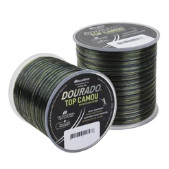 Linha De Pesca Monofilamento Dourado Top Camou Carretel Grande Mazzaferro