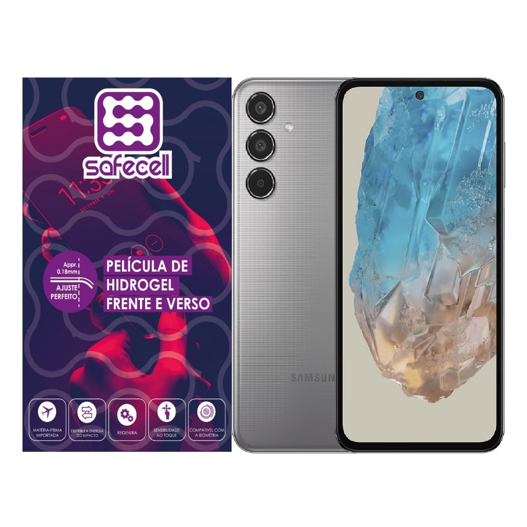 Película Hydrogel Hd Frente E Verso Para Galaxy M35 5g