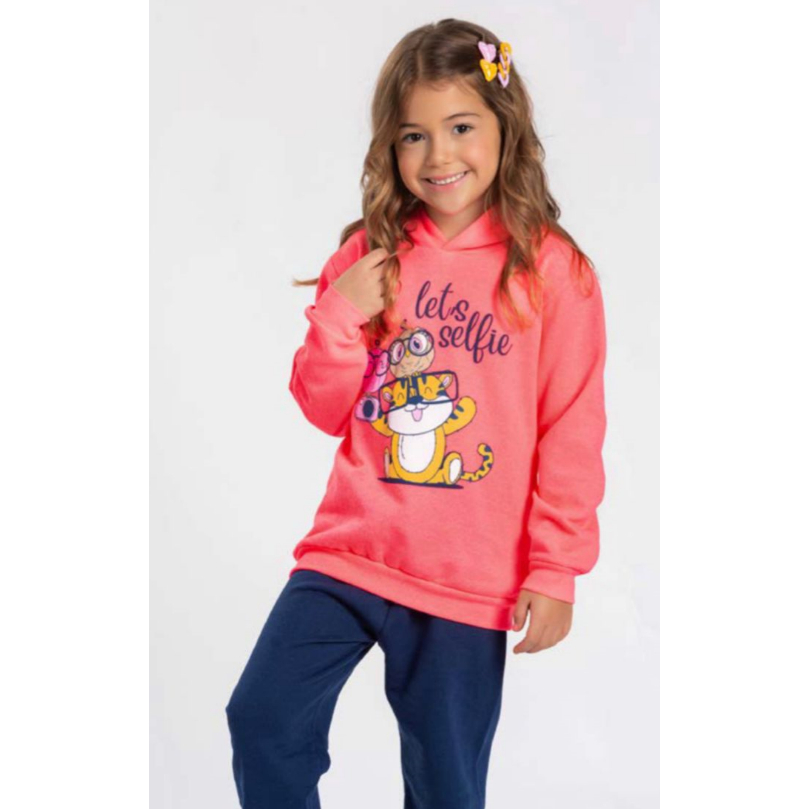 Conjunto De Inverno Para Menino Feminino 2 Peças Calça e Blusa Confortavel, Estilosa e Quentinho!