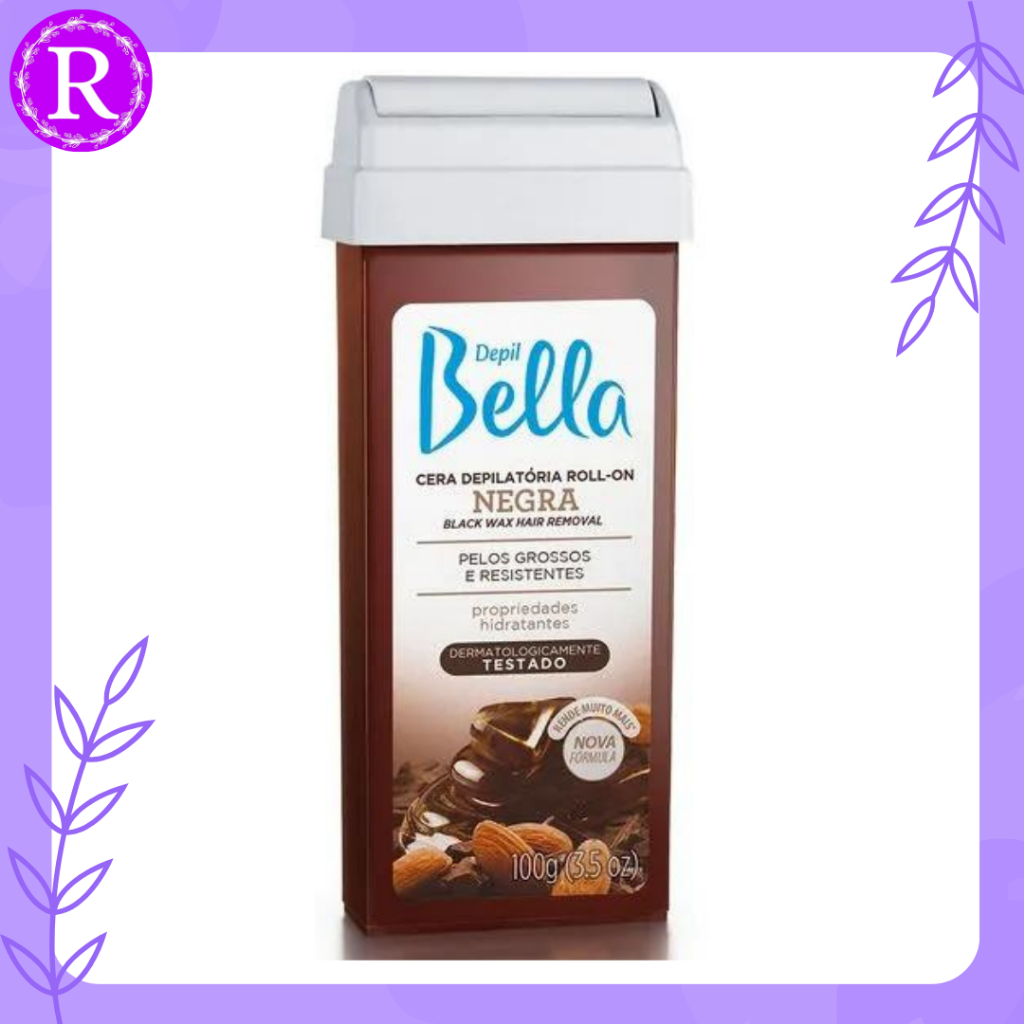 REFIL CERA DEPILATÓRIA ROLL-ON NEGRA DEO DEPIL BELLA 100G