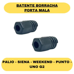 Batente Regulador Borracha Porta Mala do Palio Weekend Punto e Uno G2 e Batente Capo UNO -2 und