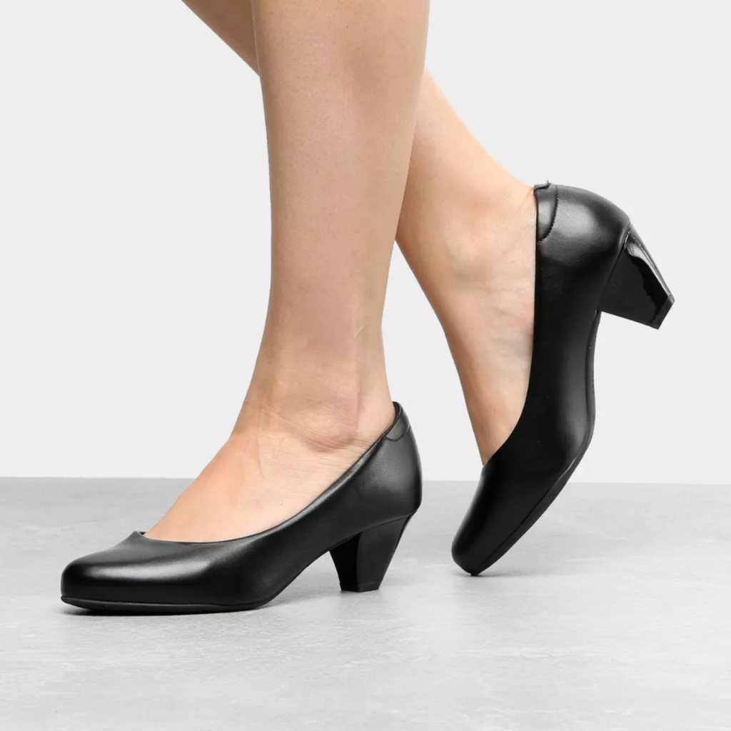 Sapato Feminino Scarpin Social Salto Medio Trabalho Escritorio Uniforme Modare Conforto 7005600