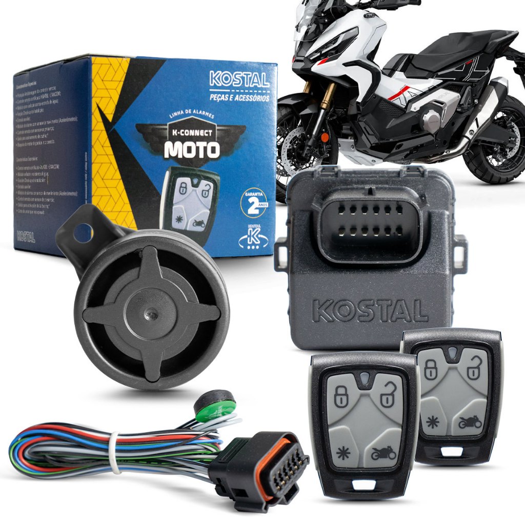 Alarme Para Motos Universal K-Connect Kostal com sensor de presença em Oferta na Shopee