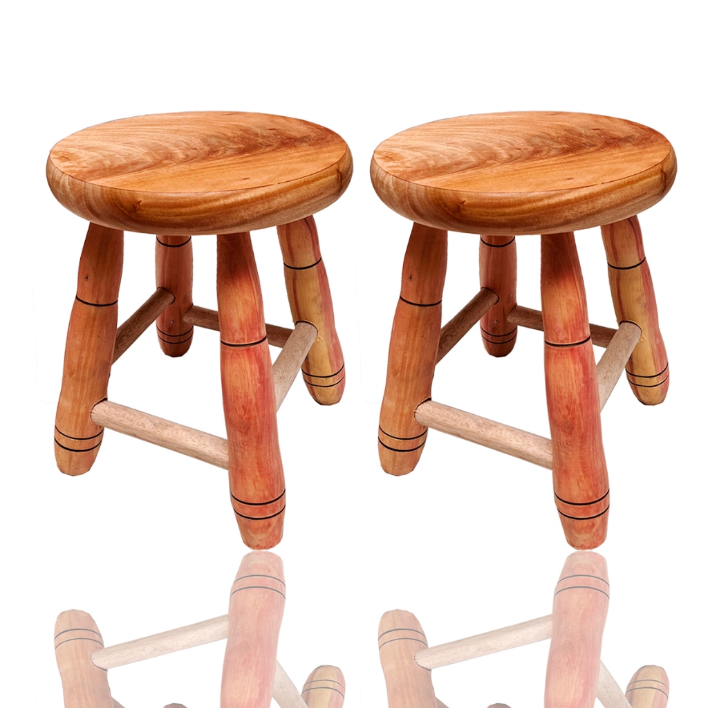 2 Banquinho Pequenos Baixo Infantil Madeira Maciça 30cm de Altura Criança Manicure em Oferta na Shopee