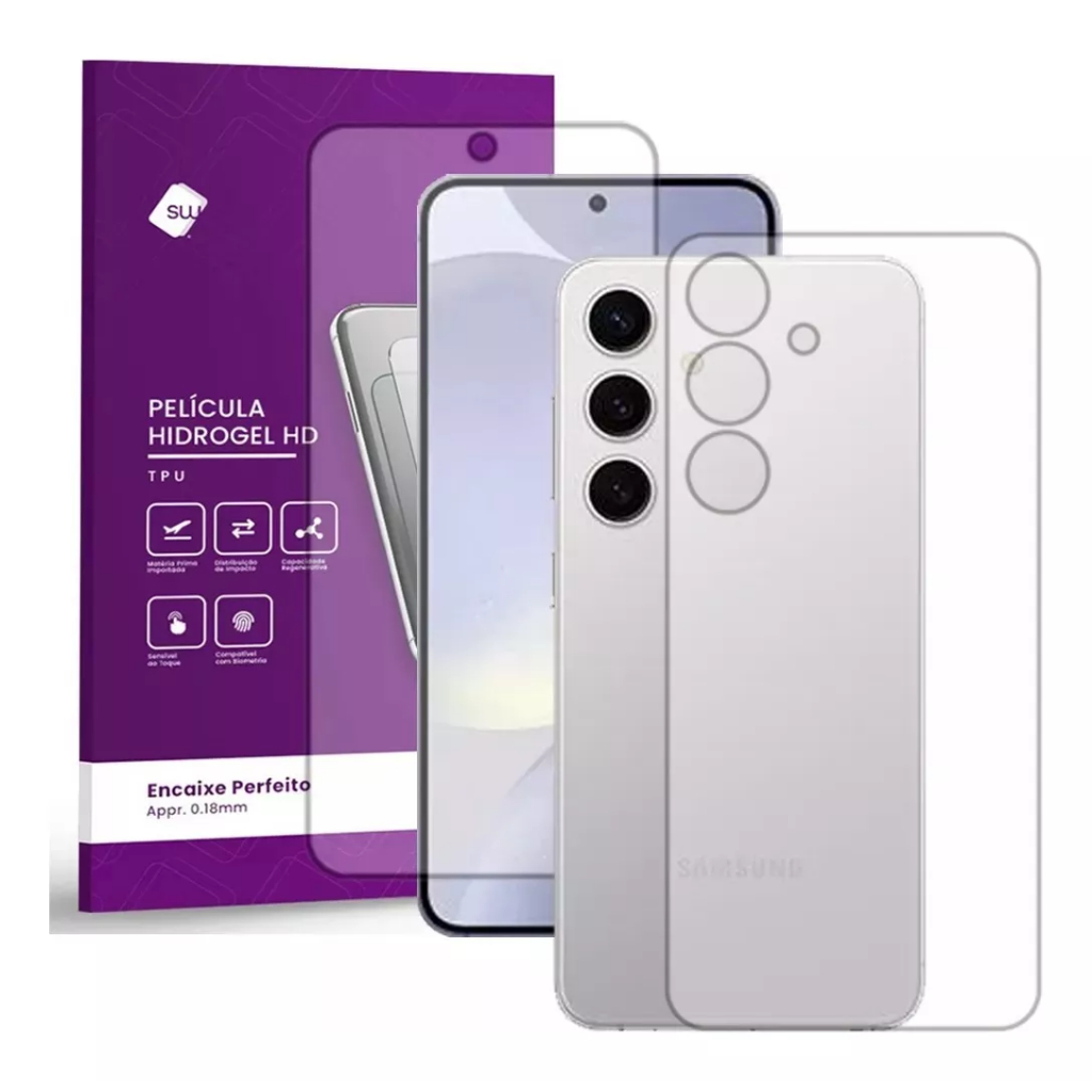 Película Hydrogel Hd Frente E Verso Para Galaxy M35 5g