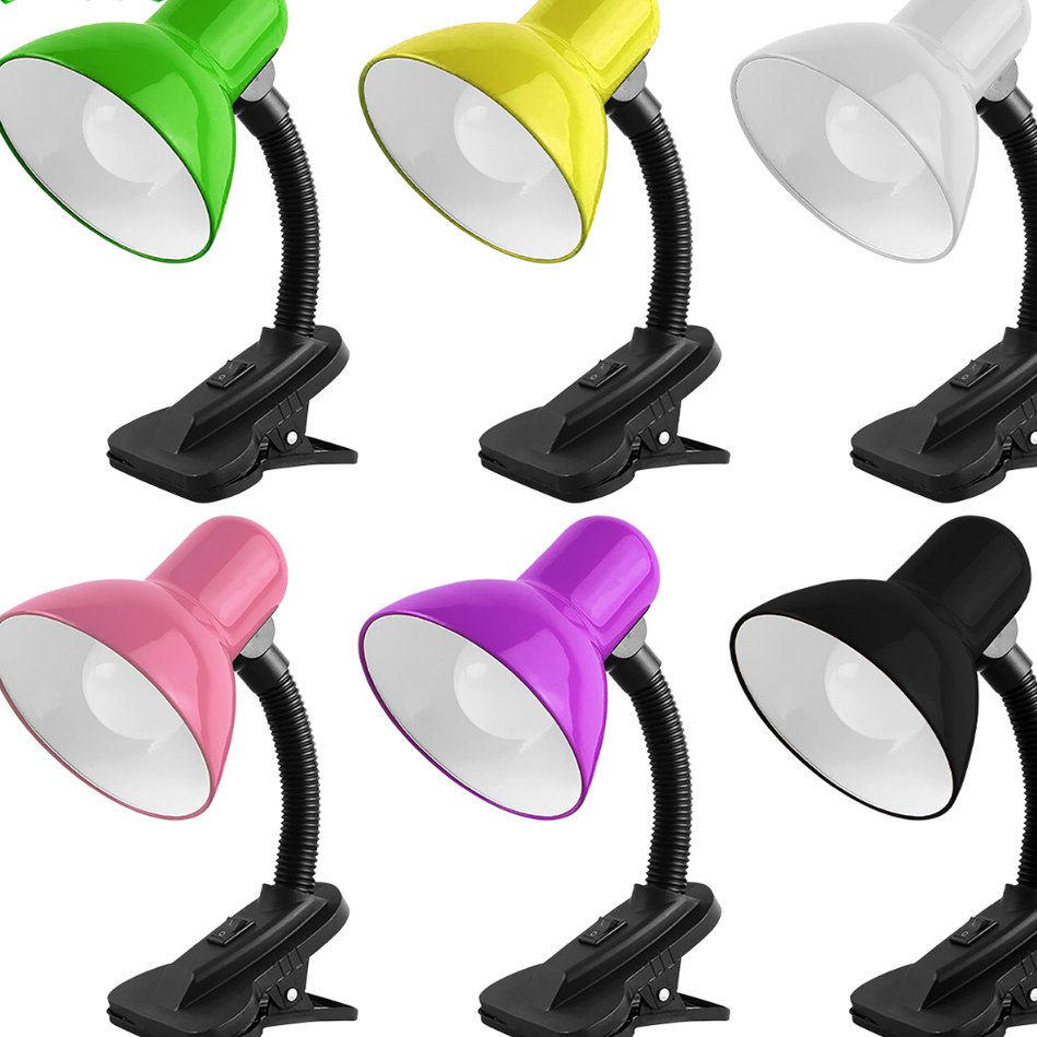 Luminaria De Mesa Com Garra Presilha Bivolt Leitura Estante Quarto Maquiagem Manicure Profissional