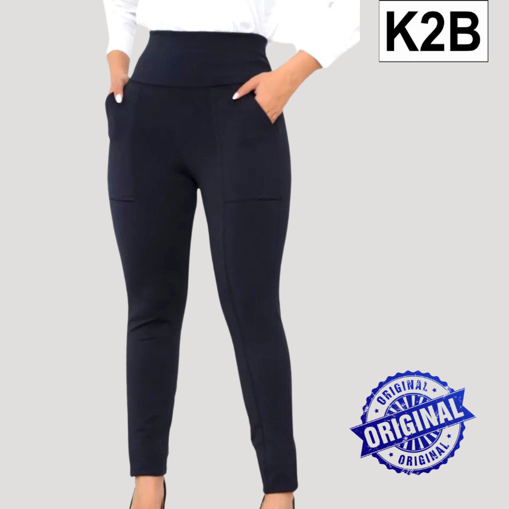 Calça Legging K2b Com Bolso Montaria Veroana Original Tecido Grosso em Oferta na Shopee