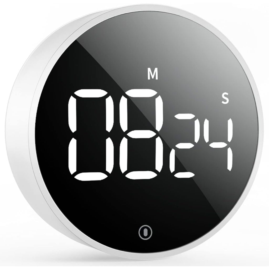 JS Temporizador de Cozinha Cronometro Timer Digital LED Magnético Contagem Regressiva Geladeira Armário