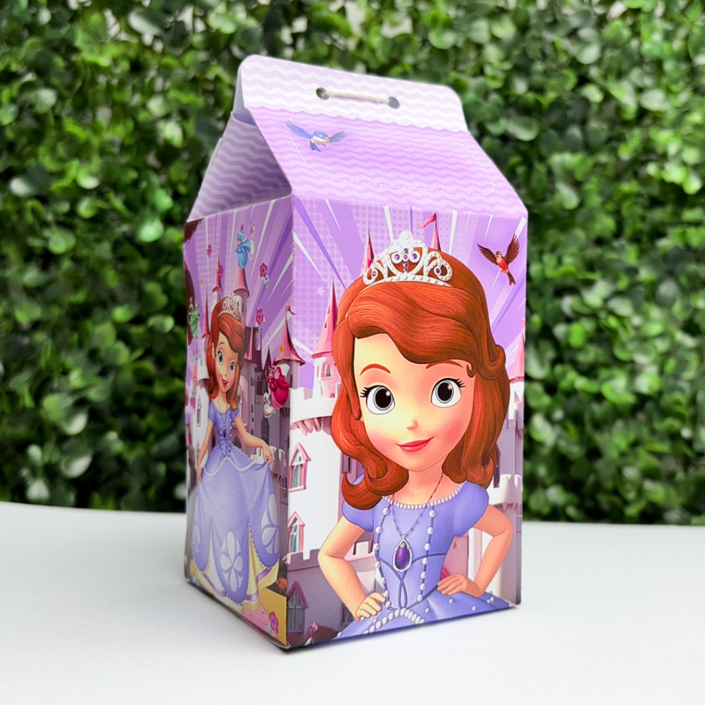 Caixa Milk Pirâmide Princesa Sofia 5 ou 10 unidades em Oferta na Shopee