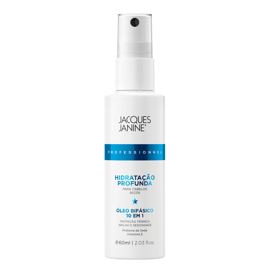 Óleo Bifasico Finalizador 10 Em 1 Hidratação Profunda Jacques Janine 60ml - Beauty