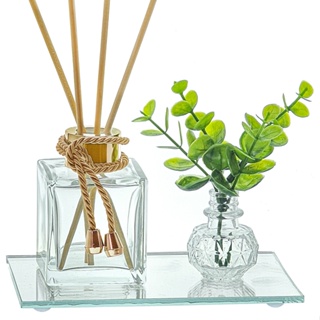 Mini Aromatizador Dourado Bandeja Enfeite Decorativo Sala Escritorio Lavabo Presente em Oferta na Shopee