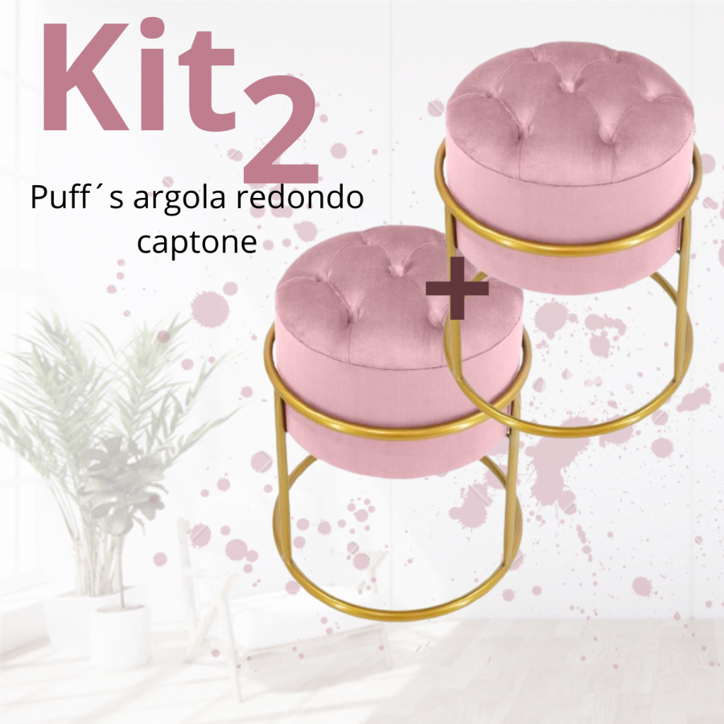 🔥 _DECORAÇÃO COM ESTILO E CONFORTO! 🪑✨_

_Kit 2 Puffs Banqueta Argola Capetone_

❌ ~~R$ 198,40~~  
💚 _R$ 198,40_  
💥 _0% OFF_

✅ Design moderno e elegante  
✅ Ideal para decoração de sala e penteadeira  
✅ Conforto e praticidade no dia a dia  

📊 +56 vend