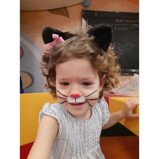 Laço Infantil Orelhas de gatinha, onça para bebês e crianças em Oferta na Shopee