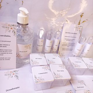 Kit Toalete Acrílico Para Banheiro de Casamento Feminino e Masculino em Oferta na Shopee