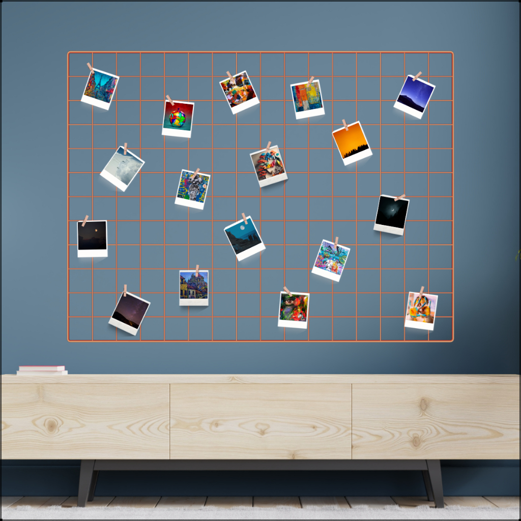 Memory Board Rose Gold Mural De Fotos Parede E Recados Mais 10 Mini Prendedor e Clip  Adesivo