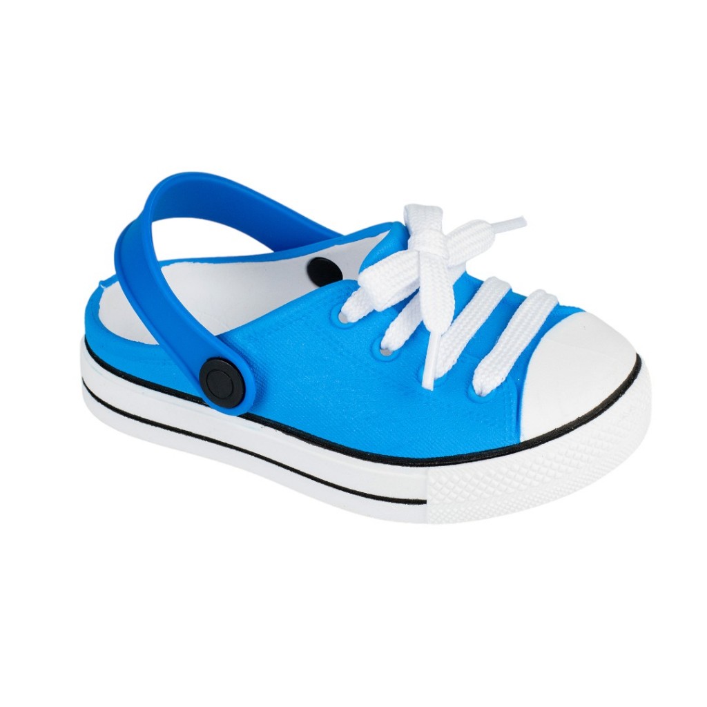 Sandália Infantil Babuch Tipo Crocs Azul Royal Menino Confortável Antiderrapante