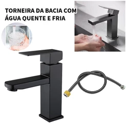Torneira banheiro Inox 304 Lavabo Cuba
