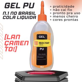 Cola Líquida GEL PU para fabricar Mega Hair Adesivo nano pele e invisivel SkinHairBrazil 100ml em Oferta na Shopee