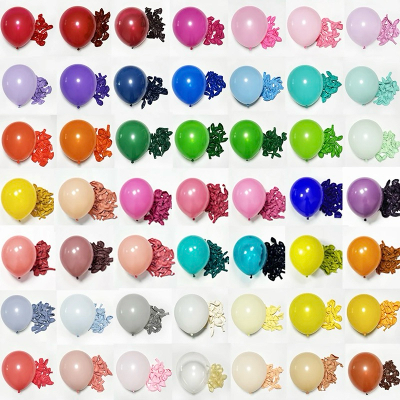 100 Unidades de Balão com Cores Vivas 5,7,8,9 Polegadas em Oferta na Shopee