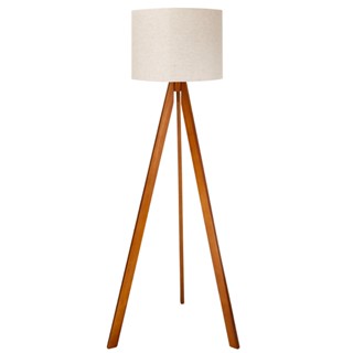 Abajur De Chão Tripé Completo Com Cúpula E Fiação Luminária De Piso Para Sala, Quarto, Esc...