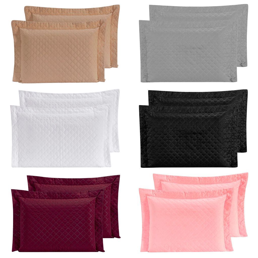 Kit 2 un Porta Travesseiros SOFISTICATA Matelado Ultrassônico em Oferta na Shopee