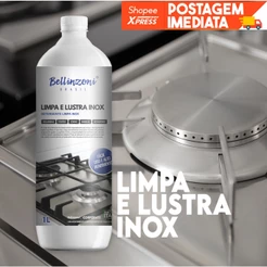 Limpa E Lustra Alumínio Detergente Fácil Uso Bellinzoni 1l