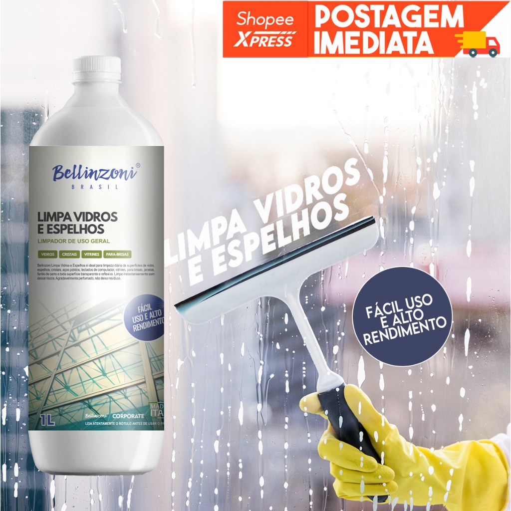 Limpa Vidros e Espelhos Bellinzoni 1 Litro