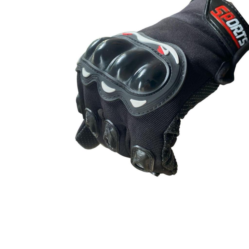 Kit Luva Com Proteção Frio Moto Motoqueiro Bike + touca Ninja Balaclava Motocros Trilha — imagem 2 de 2