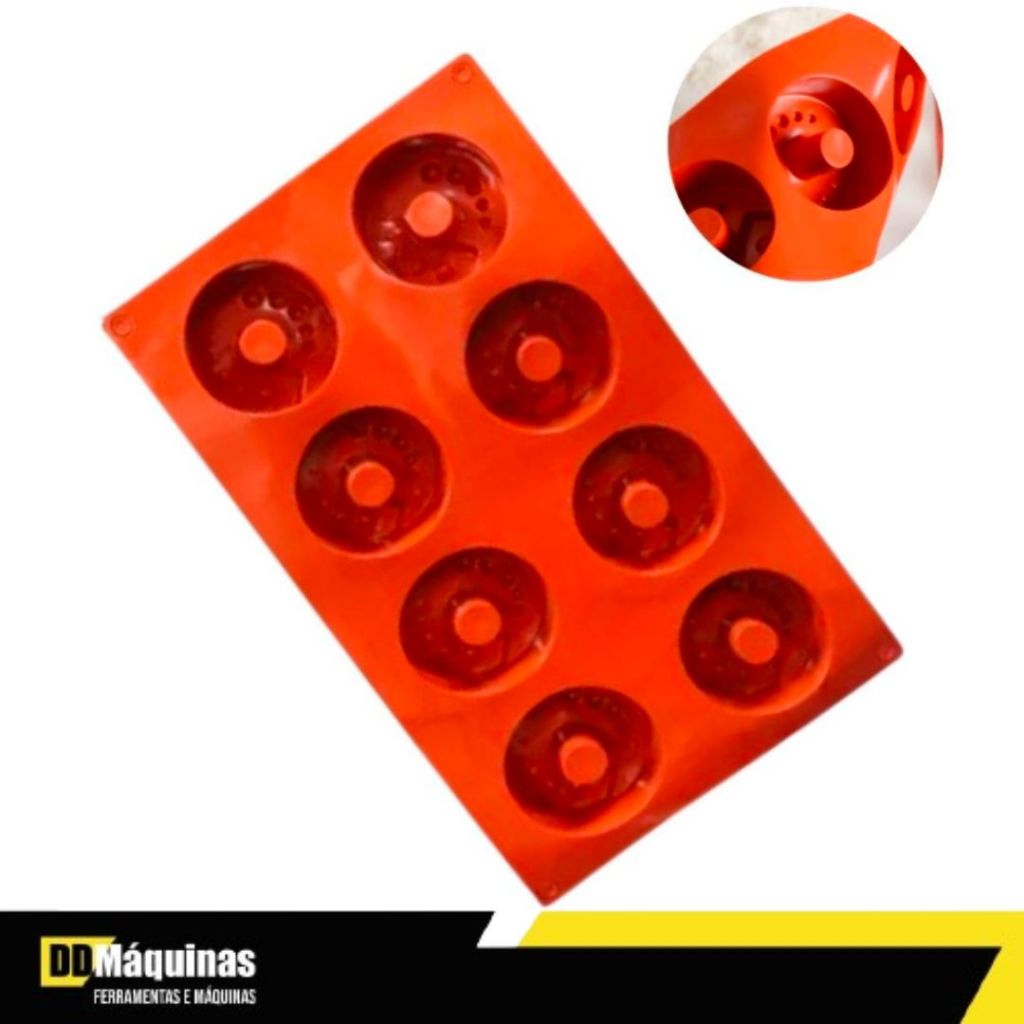 Forma de silicone Para Chocolate com 08 cubos - 123util em Oferta na Shopee