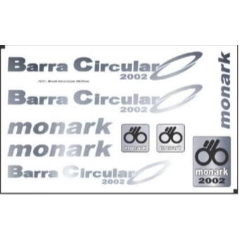 Adesivos de Bicicleta Monark Barra Circular para Bike Antiga