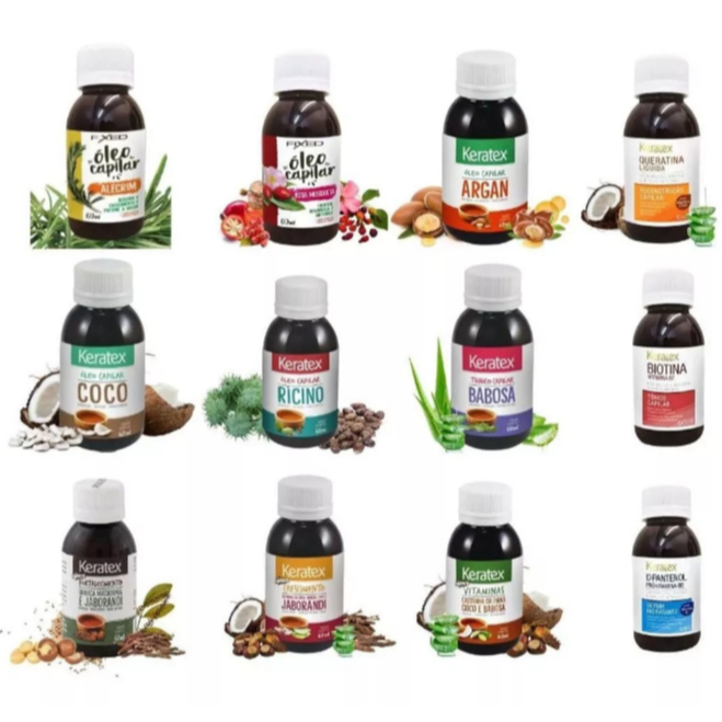 Keratex Óleo Tratamento Capilar 60ml em Oferta na Shopee